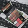 Makeup Set Matte Eyeshadow Pressed Powder Blush Professional Cosmetic with Battery Charge Black Case