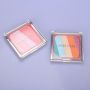 mixed color eyeshadow and blusher