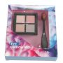 eye shadow set with big  Type tooth brush