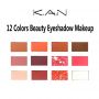 12 Colors eye Makeup Palette maquillage with QIQIGE CD